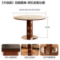 Medieval fengberg round table retro metal legs small apartment dining table scandinavian bauhaus solid wood for home slate dining table