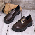 spring/autumn new arrival: thick-soled loafers for cross-border e-commerce. plus sizes available. price difference: $0.67. wholesale options available. dropshipping to  and