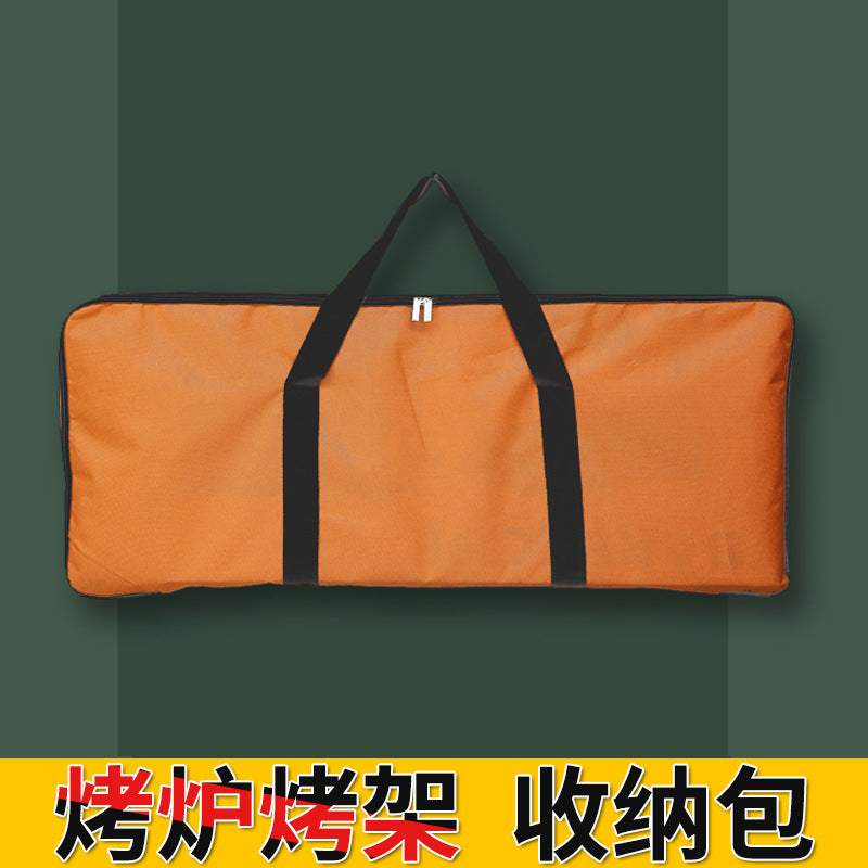 Bbq grill outdoor storage bag charcoal bbq stove tote bbq tool accessories organizer large thickened bag