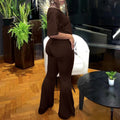 Fashionsuit women's cross-border loose t-shirt longloose pants elegantwork clothingtwo-piece set women's two piece set