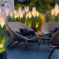 Outdoor solar reed lights - waterproof landscape decorative lighting for garden, lawn, and yard illumination projects