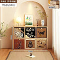 Simple bookcase all-in-one cabinet wall-mounted storage sofa side cabinet living room partition storage multi-layer storage cabinet bedside