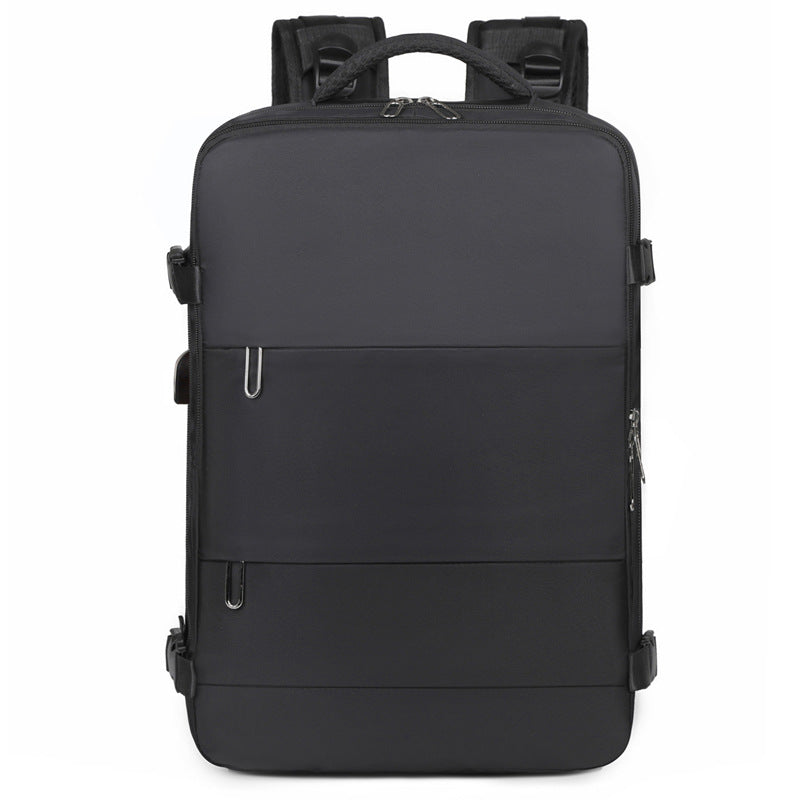 Cross-border new durable and fashionable expansion travel backpack 16-inch computer bag backpack simple commuter business backpack