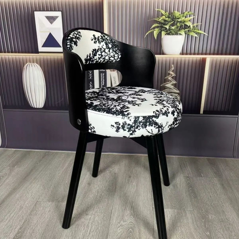 Solid wood chair accessible luxuryrotate dining chair for home backrest makeup dressing table kids stool table and chair retro new chinoiserie