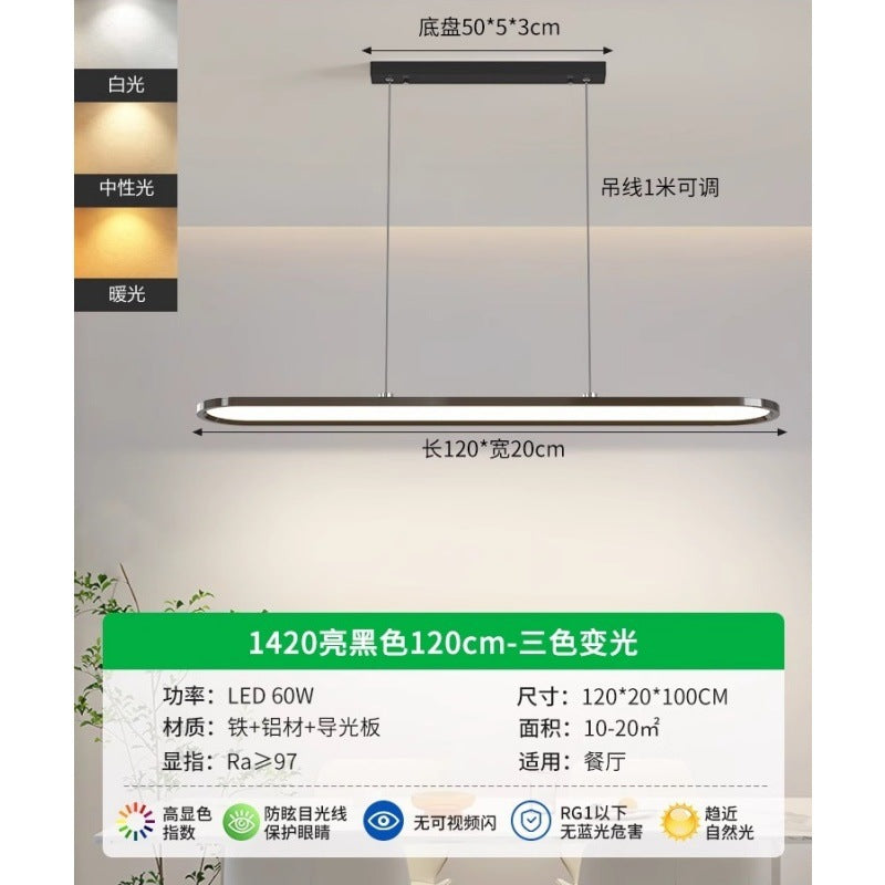 Circle of Light Restaurant Light Nordic Modern Simple Ultra-thin New Eye Protection Lighting Dining Table Study Bar Chandelier 1