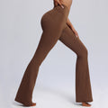 Fashionnew arrival wide-leg yoga bell bottoms high waist hip lift casual sweatpants women's nude tight dance fitness pants