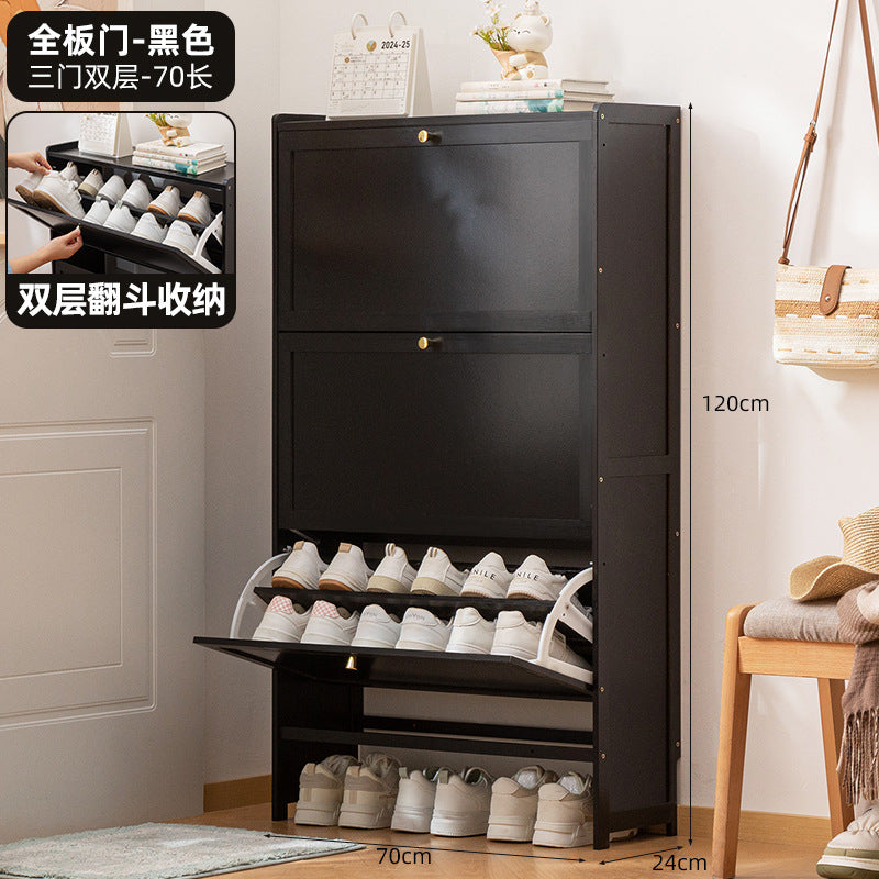 Simple shoe rack household door multi-layer with door dust-proof entry shoe rack shoe cabinet high vertical integrated storage rack