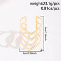 Wholesale traditional alloy bracelets: european & american cross-border jewelry, unique exaggerated geometric design, niche open-end bangle for women