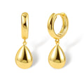 aliexpress hot-selling teardrop electroplated silver earrings for women - wholesale