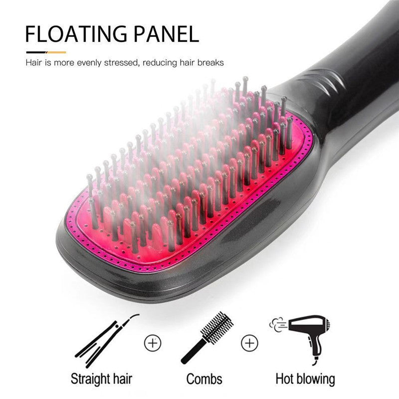 three-in-one hot air comb hairdressing comb hair dryer comb hair iron quick curling iron electric straightening comb