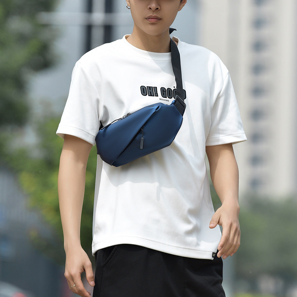 Men's breast bag diagonal shoulder backpack men's travel messenger bag men's breast bag boys commuter bag men's shoulder bag