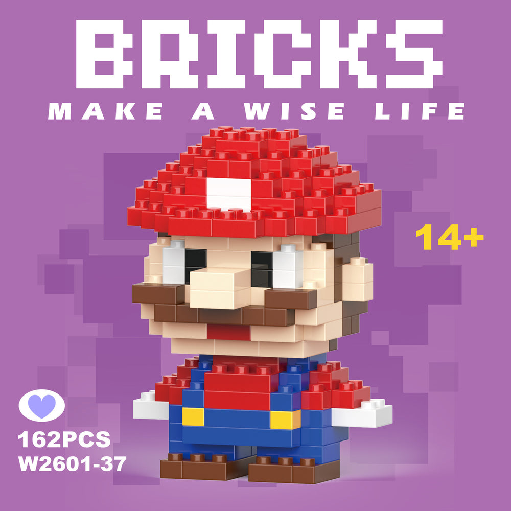Compatible with lego bricks, children's educational blind box figurines, assembly toys, gifts, micro-pellet building blocks for boys and girls