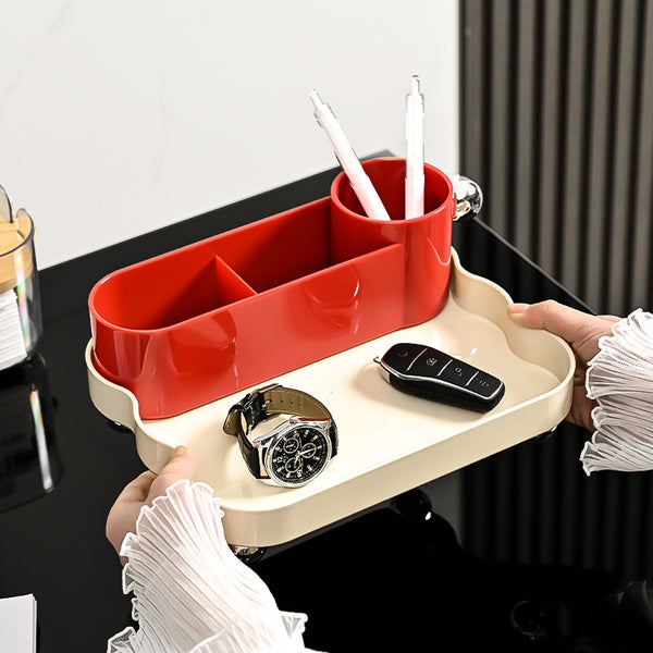 Entrance sundries storage box Office desktop storage set Dresser storage holder Makeup brush storage bucket Pen holder