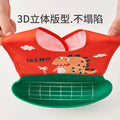 Baby eating bib waterproofkids baby silicone saliva pocket child feeding bib toddler food supplement rice pocket