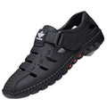 New arrival business hole cool leather shoes men's casual wedding groom british sandals summer breathable youth pointed toe men's shoes