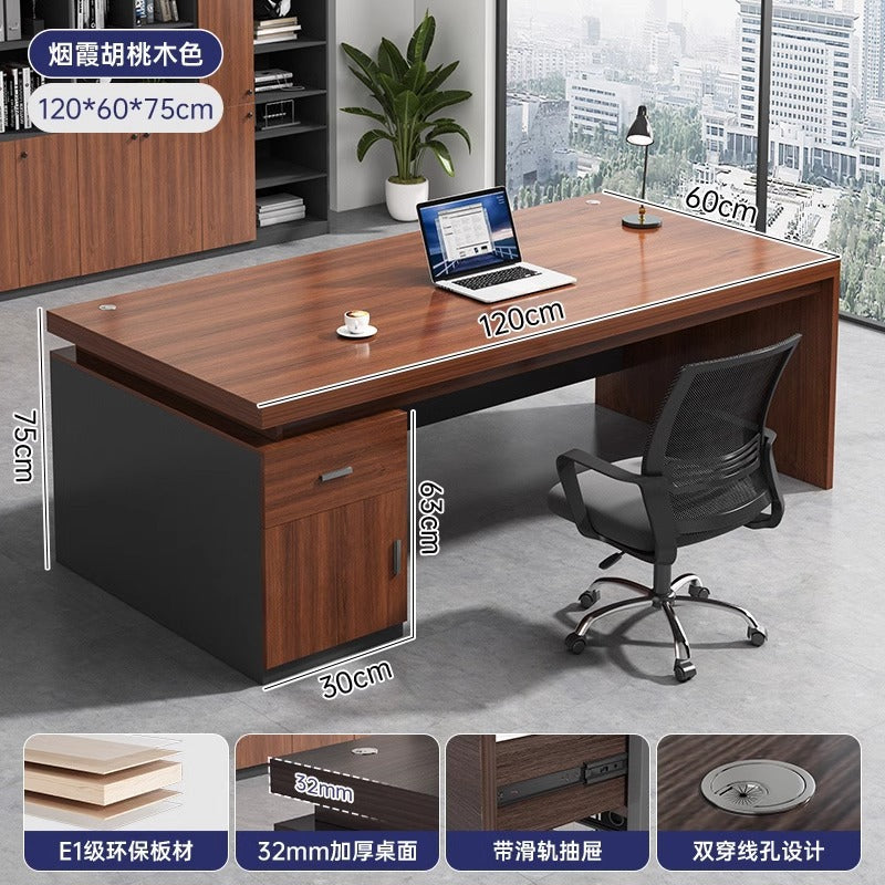 Desk Boss Table Single Desktop Office Table and Chair Combination Staff Desk Light Luxury Home Computer Desk