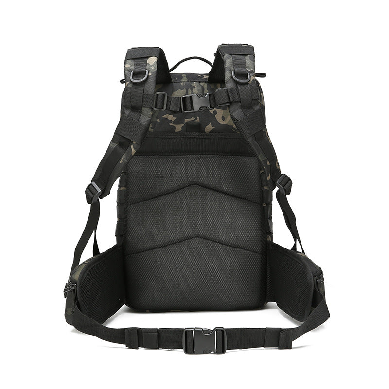 Outdoor Tactical Backpack Attack Bag Large Capacity Travel Backpack Anti-splashing Water-resistant Wear-resistant Hiking Bag Three-level Bag Male
