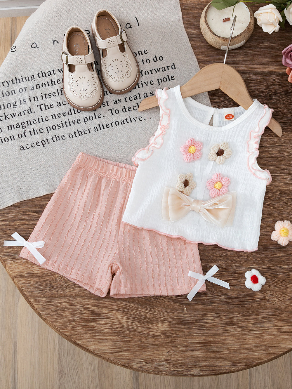 new product girl fashion style socialite pure colorprinting vest + casual shortssuit