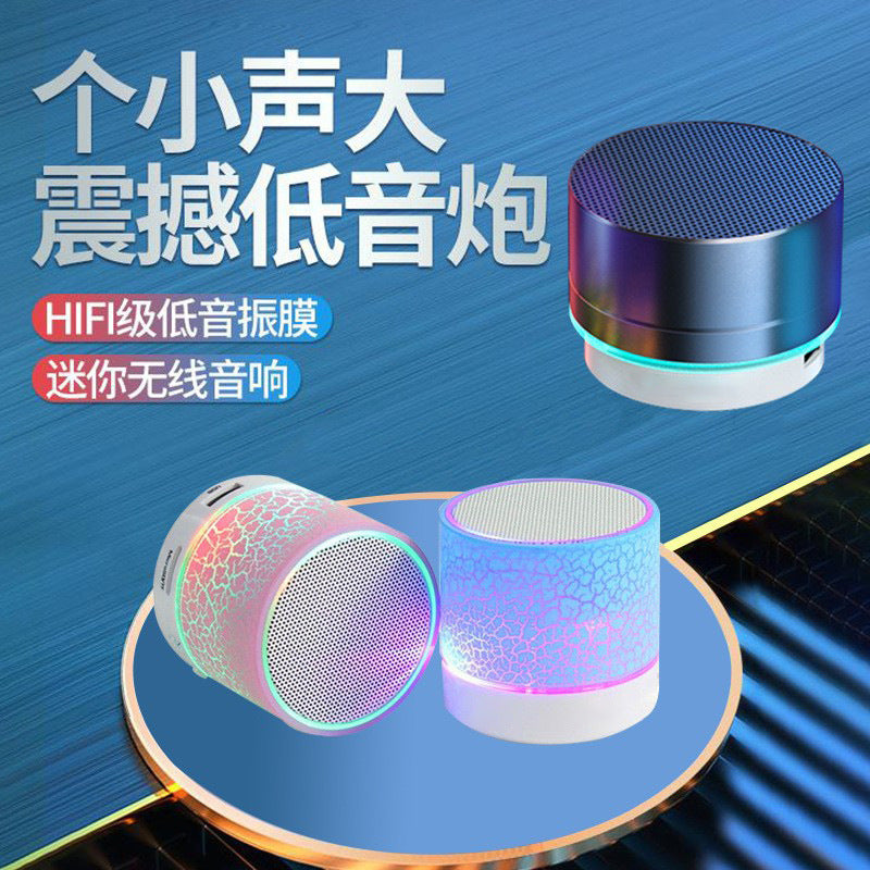 A10 metal mini bluetooth speaker - card-playing, outdoor lighting, portable subwoofer wireless speaker - perfect gift