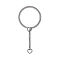 Amazon wide light luxury style y-ring slider chain stainless steel necklace handmade punk cuban chain necklace