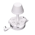 Multi-functional desk lamp socket with usb power strip - perfect for student dorms, bedside tables, eye protection reading, night light, warm light ambiance