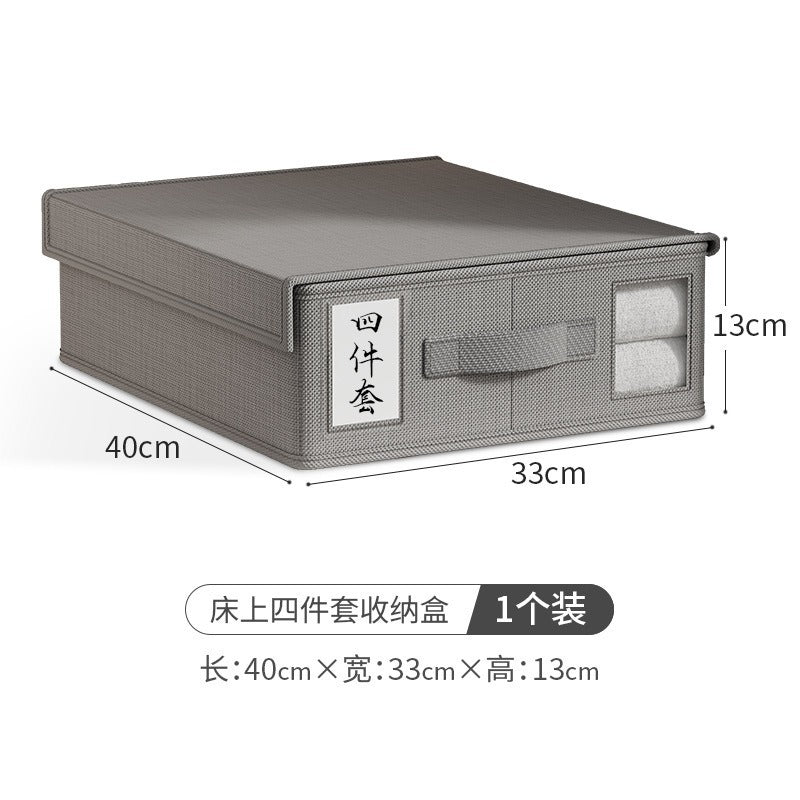 Cross-border increase and upgrade Oxford cloth autumn and winter thickened bed sheet storage box clothing fabric blanket quilt cover storage box
