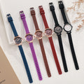 New arrival ultra-thin women's small dial watch alloy luxury quartz watch plaid silicone strap fashion watch watch