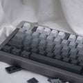 Daytime side-engraved translucent keycaps pbt micro-sanded surface 133-key dyeing six-color gradient stylish adapted to mechanical keyboard