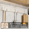 Space aluminum kitchen hook-milk white 3 hooks [patch type]