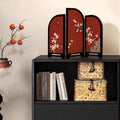 Happy eyebrow small screen red desktop ornaments new chinoiserie living room entrance high-end niche home decorations