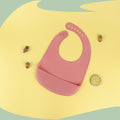 Baby bibs baby eating pockets waterproof and spill-proof food grade silicone supplementary food tableware leak-proof silicone bibs