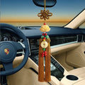 Car pendant car rearview mirror lotus jewelry pendant chinese style step by step lotus car interior decoration supplies collection
