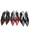 Za2026summernew arrivalcasualelegant high-heeled sandals for women with pointed toe fairy style back strap toe thin heels for women