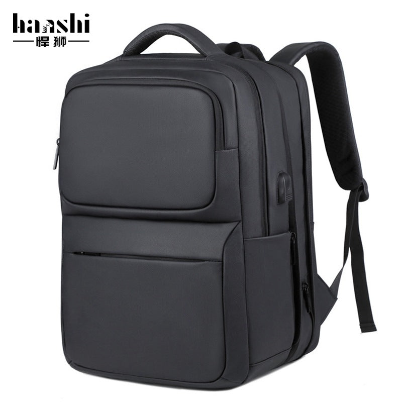 Cross-border men's fashion backpack casual women's backpack high-end commuting waterproof computer bag travel lightweight schoolbag