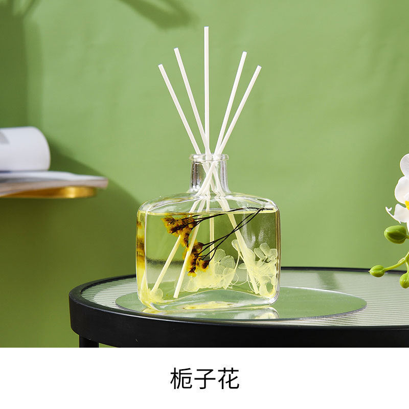 Preserved flower flameless reed diffuser - long-lasting fragrance for toilets, bathrooms, bedrooms, and hotel air freshening (deodorizing)