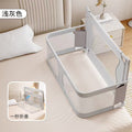 Small apartment anti-pressure baby crib, bed-in-bed safety rail, newborn baby safety fence, one-click folding, portable