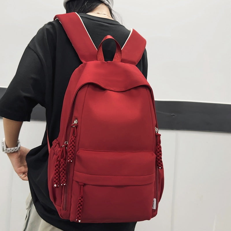New casual backpack - lightweight school bag for middle school and elementary students, suitable for both boys and girls, perfect for tutoring, outings, and travel