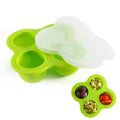 4-hole silicone baby kids food supplement box sealed crisper box ice grids ice cream fruit ice mold baking cake pan
