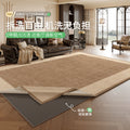 Removable and washable living room carpet, mid-century style, machine washable, double-layer sofa floor mat, high-end bedroom, no-maintenance bedside blanket