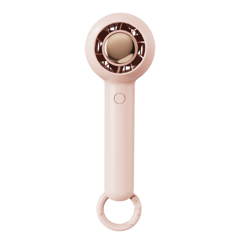 New mini handheld fan - usb rechargeable desktop fan with portable hook for outdoor use
