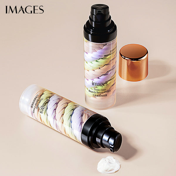 Image beauty three-color beauty isolation cream, bird shit isolation moisturizing makeup primer, natural nude makeup rejuvenation isolation cream