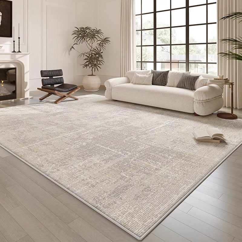 Carpet living room no-wash and wipeable accessible luxury italian normcorecasual gray sofa coffee table floor mat full floor large area