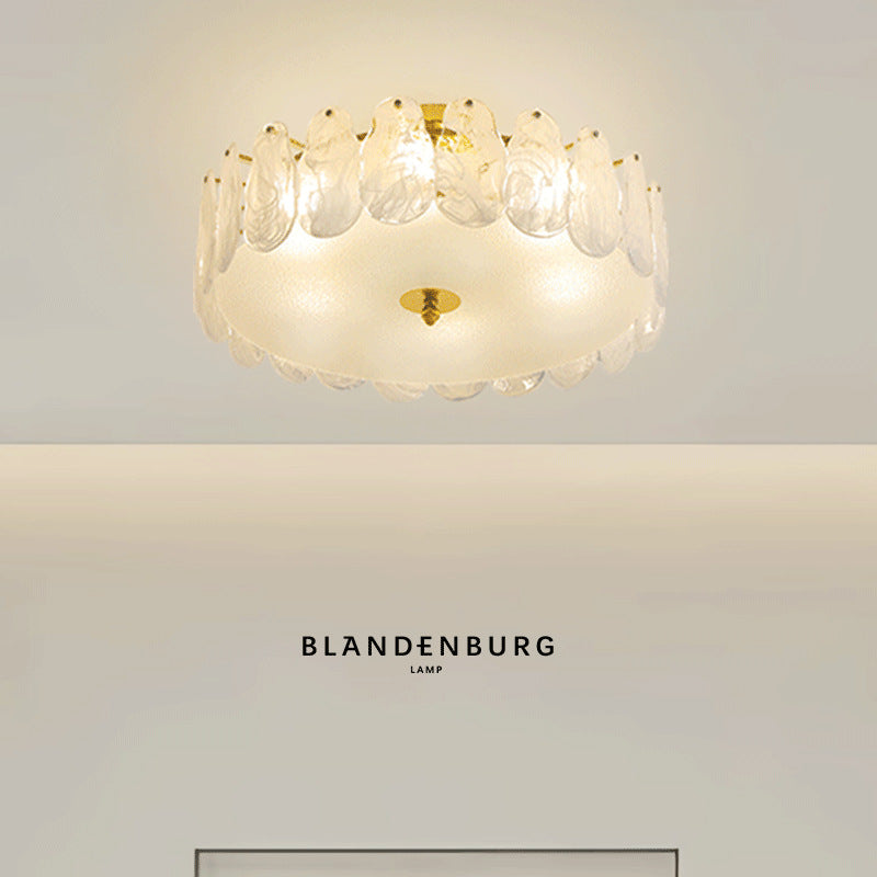 Bedroom light French light luxury cloud crystal lamp new simple now Guangdong Zhongshan Lighting Flagship Store
