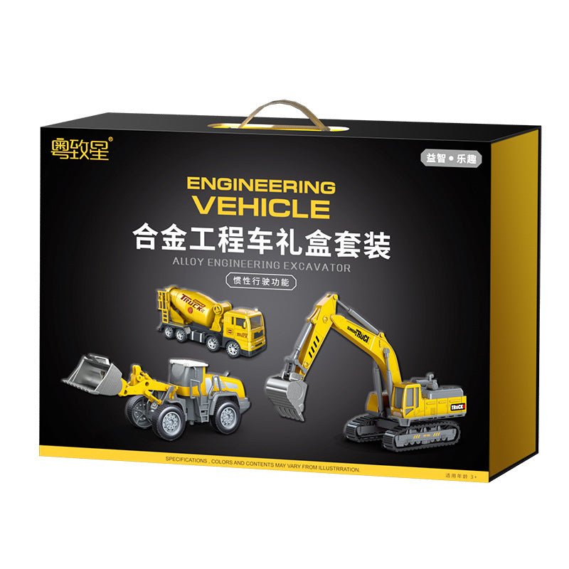 Bejies excavator alloy construction vehicle set model - toy bulldozer for boys & kids - birthday gift