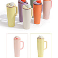 New fruit-themed insulated tumbler, 30oz cross-border handheld insulated cup, 304 double-walled stainless steel flip-top tumbler - wholesale