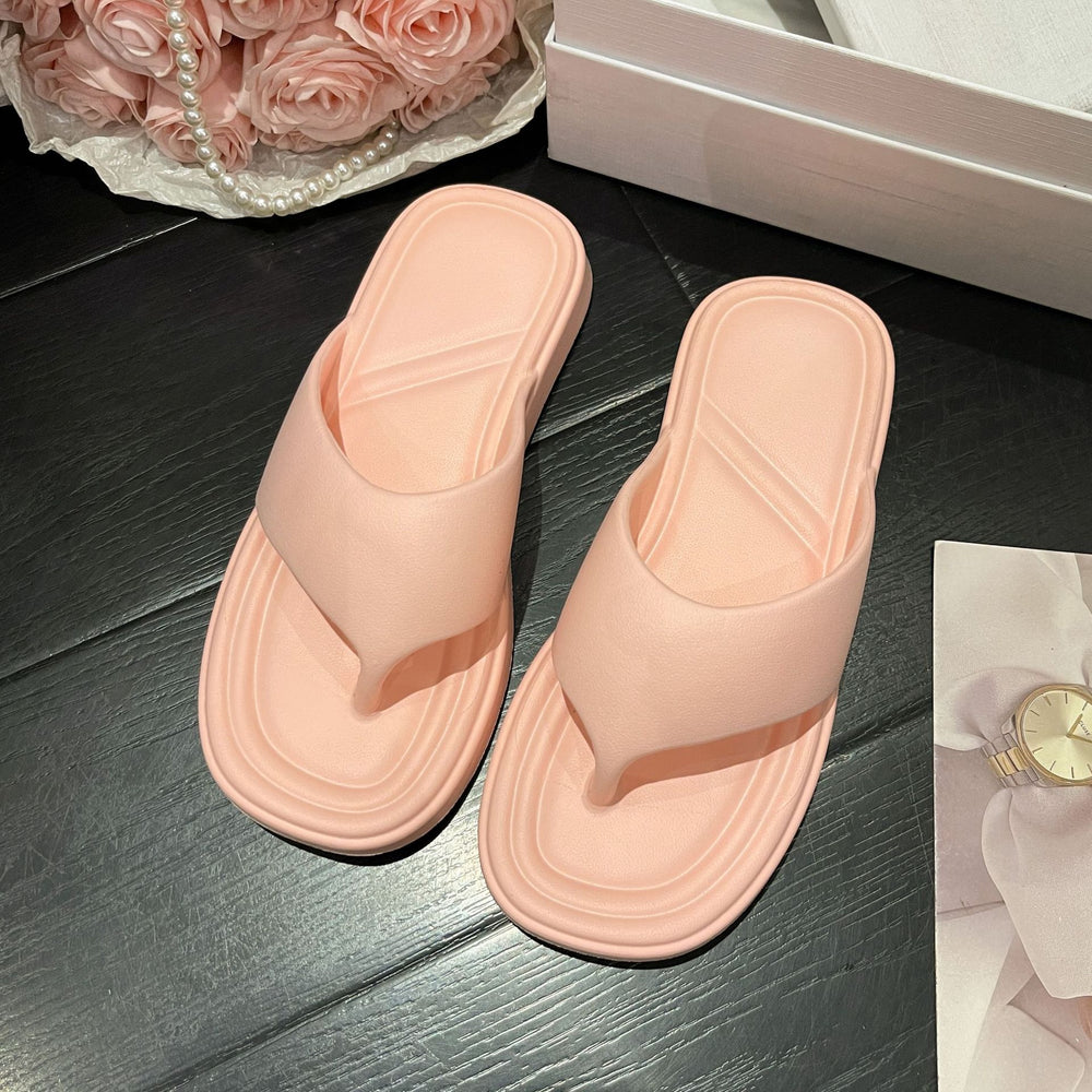 Inscasual flip-flops for women summeroutwear indoor soft bottomnon-slip beach flip-flops eva sandals trendy