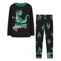European and american style children's pajama set  new export design - dinosaur print, cotton-like, flame retardant kids' pajamas