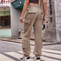 cross-border fashion: european & american style women's denim cargo pants - new  listing, relaxed fit with drawstring design, casual activewear