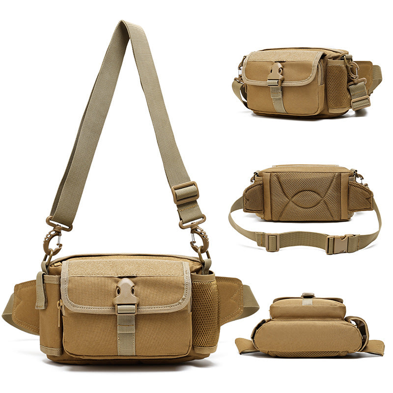 New Multifunctional Outdoor Tactical Fanny Pack Carry-on Kettle Cover Oblique Span Bag Luya Shoulder Bag Cycling Slingshot Bag