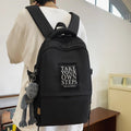 Stylish commuter backpack: high-capacity, aesthetic, minimalist design for women - perfect for middle school, high school, and college students. ideal for travel, casual use, and versatile styling